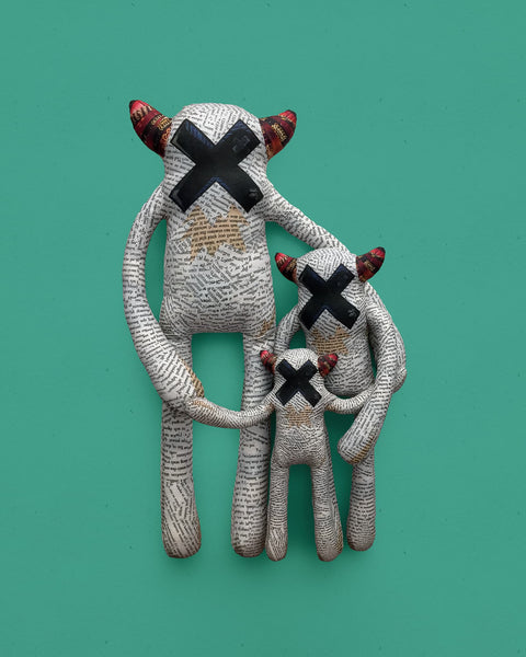 Alphonse - Papercut Monsters - Handmade Stuffed Toy