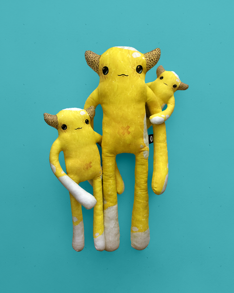 Benjamin - Papercut Monsters - Handmade Stuffed Toy