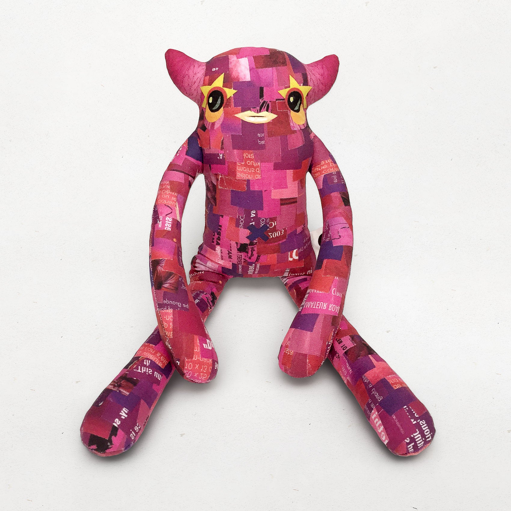 Charlene - Papercut Monsters - Handmade Stuffed Toy 