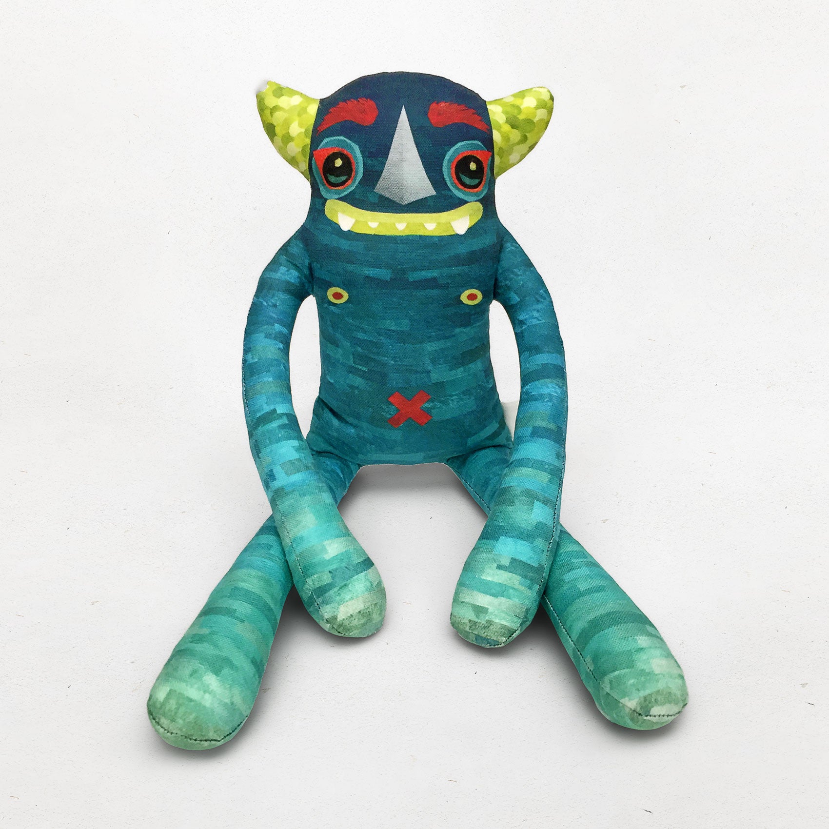 Diego - Papercut Monsters - Handmade Stuffed Toy 