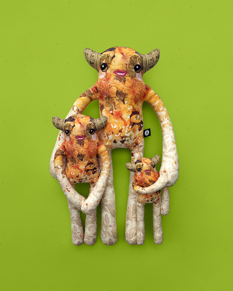 Lyla - Papercut Monsters - Handmade Stuffed Toy