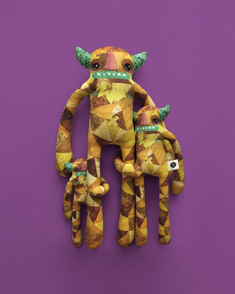 Woodsworth - Papercut Monsters - Handmade Stuffed Toy