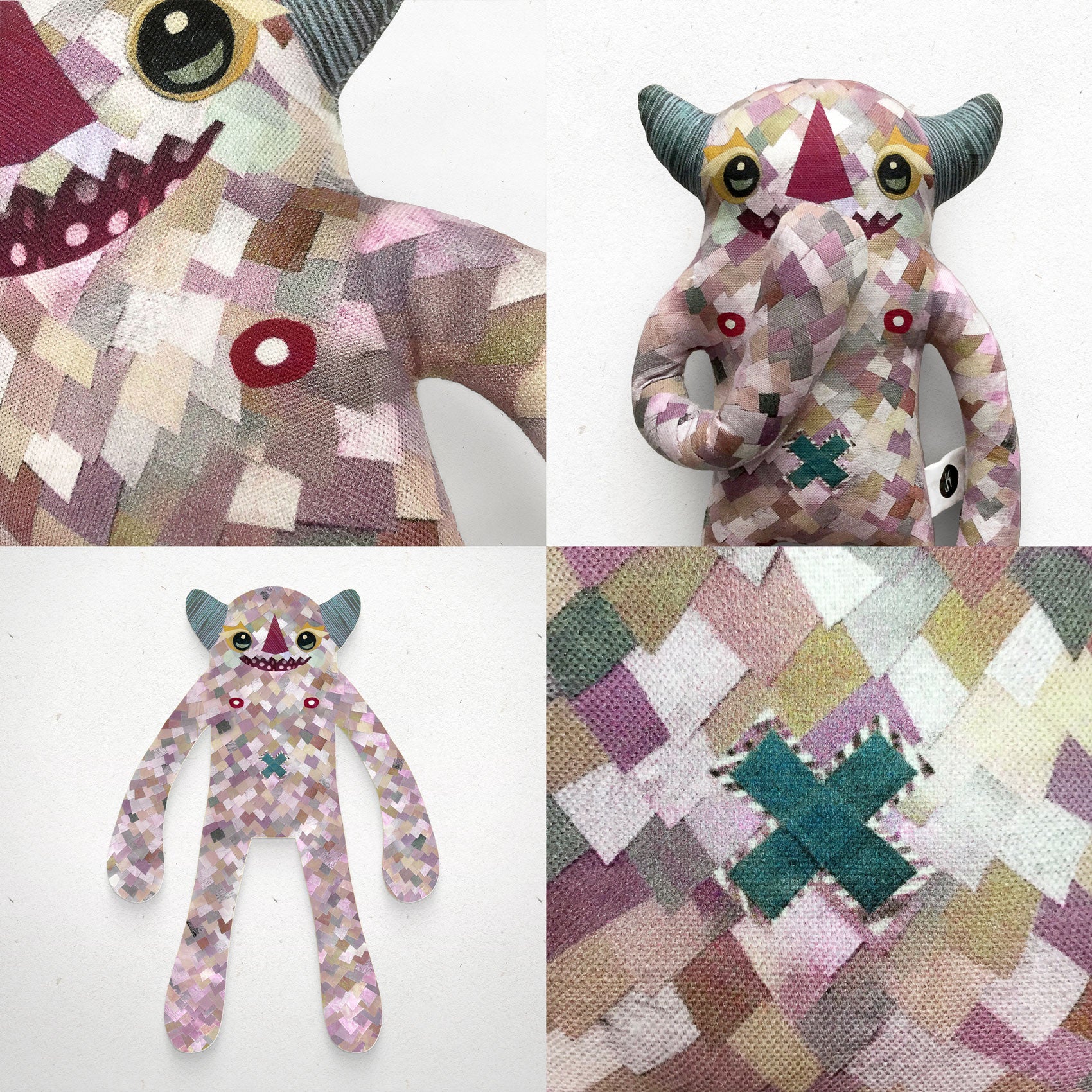 Anderson - Papercut Monsters - Handmade Stuffed Toy 