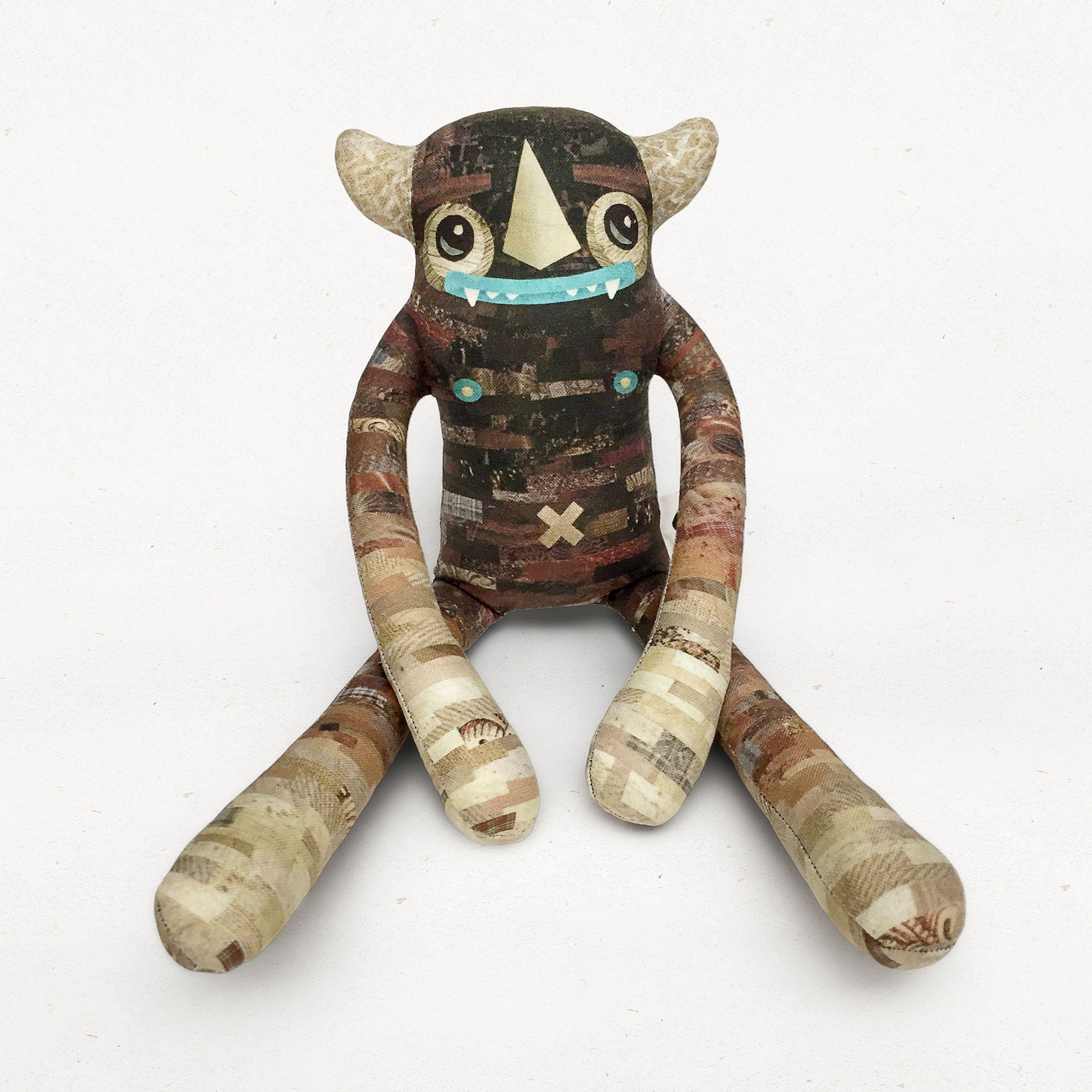 Leon - Papercut Monsters - Handmade Stuffed Toy 