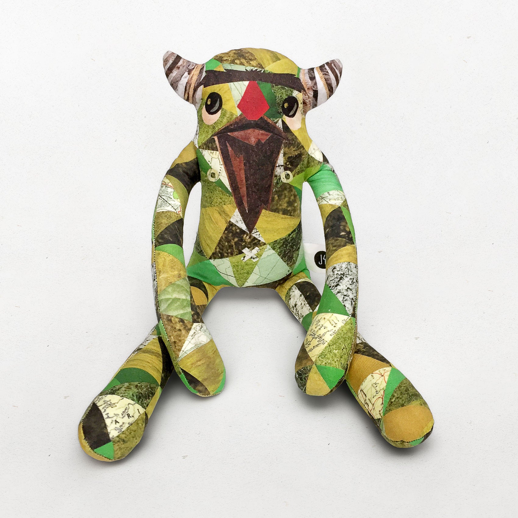 Magnus - Papercut Monsters - Handmade Stuffed Toy 