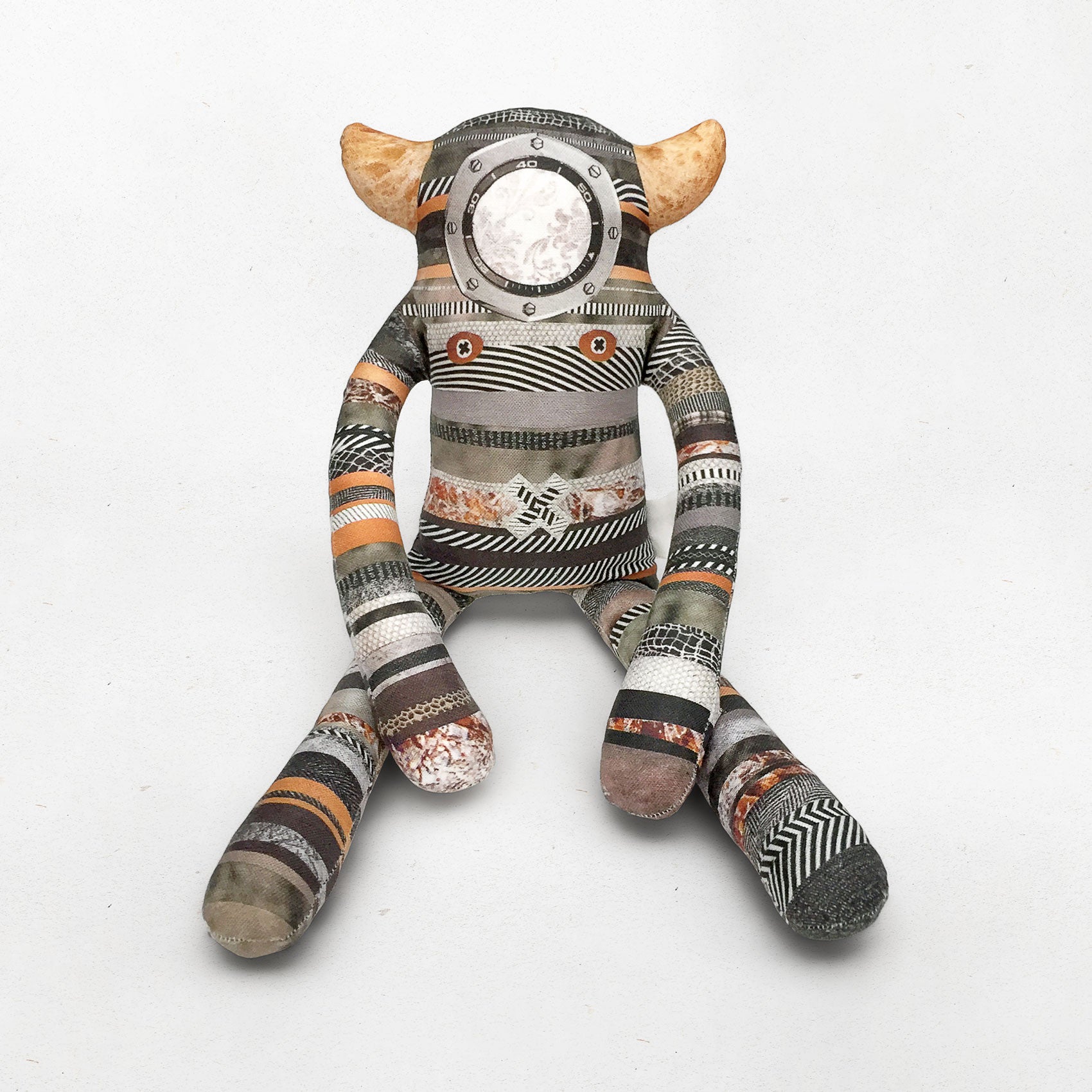 Otis - Papercut Monsters - Handmade Stuffed Toy 