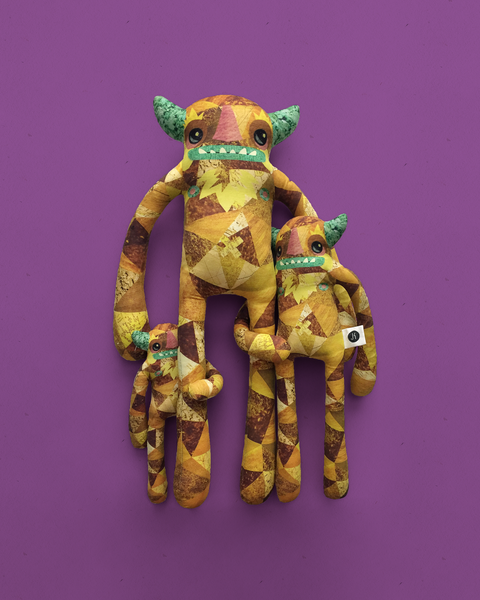Woodsworth - Papercut Monsters - Handmade Stuffed Toy 